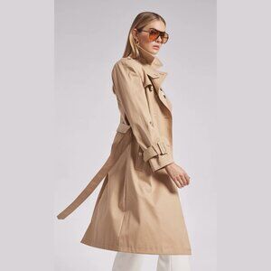 NEW Generation Love Size M Women's Danielle Trench Coat - Taupe